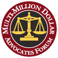 Logo Recognizing Clark & Steinhorn, LLC's affiliation with Multi-Million Dollar Advocates Forum