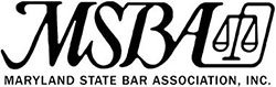 Logo Recognizing Clark & Steinhorn, LLC's affiliation with Maryland State Bar Association, Inc.